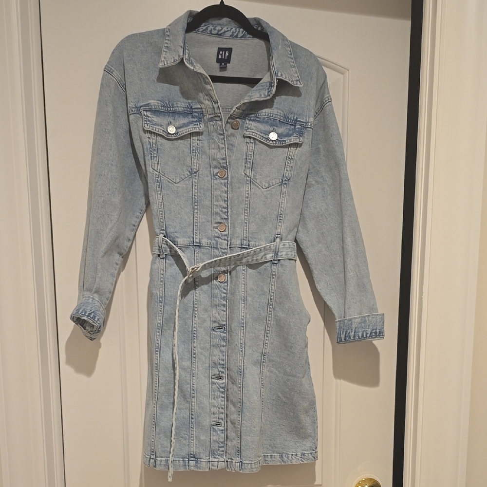 GAP Light Blue Denim Dress